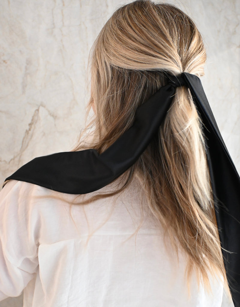 Hair Ribbon in Black – Heatless Hair ™